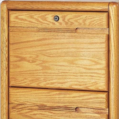 Martin Furniture Contemporary 4 Drawer File Cabinet, Fully Assembled