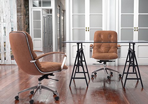Zuo Avenue Office Chair, Vintage Coffee