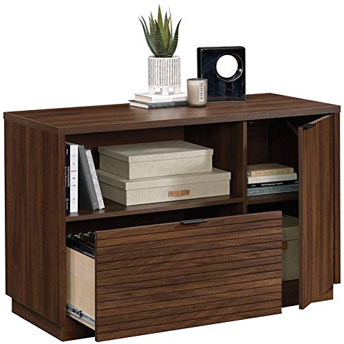 Sauder Englewood File Credenza, Spiced Mahogany Finish