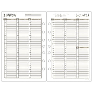 Day Runner Weekly / Monthly Planner Refill 2017, 5-1/2 x 8-1/2", Size 4 (481-485)