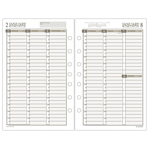Day Runner Weekly / Monthly Planner Refill 2017, 5-1/2 x 8-1/2", Size 4 (481-485)