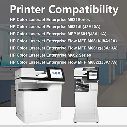 1 Black Cartridge 657X CF470X (Per Toner 39,000 Page) Remanufactured Ink Cartridge Compatible for HP Color Laserjet Enterprise Flow MFP M681f M681 M682 Series Printer Cartridges,Sold by TopInk