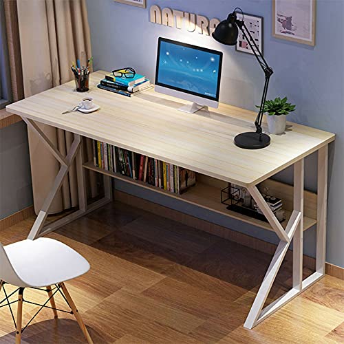 ADHW Computer Desk Workstation Home Office Student Dorm Laptop Study Table w/Shelf