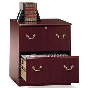 BOWERY HILL Traditional Wood Executive Lateral File Cabinet in Cherry