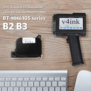 v4ink BENTSAI Original Solvent Fast Dry Ink Cartridge BT-2583P for BENTSAI Handheld Inkjet Printer BT-HH6105B2, BT-HH6105B3 (Yellow)