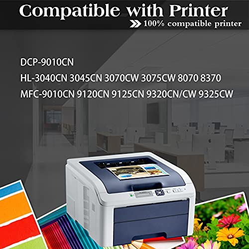 5PK (2BK+1C+1M+1Y) High Yield TN210 TN210BK TN210C TN210M TN210Y Toner Cartridge Replacement for Brother TN-210 HL-3040CN HL-3045CN HL-3070CW MFC-9010CN MFC-9120CN MFC-9125CN MFC-9320CW Printer Toner