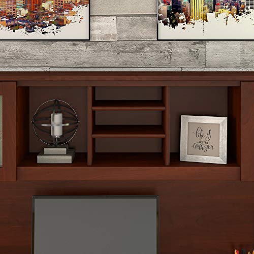 Bush Furniture Somerset Desk Hutch 72W, Hansen Cherry - Home Office Shelves and Cabinets