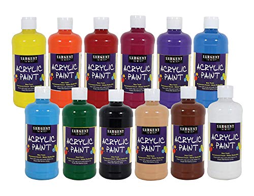 Sargent Art 24-2498 Count Artist Quality Acrylic Paint Set, 12 (4 X Set of 12)