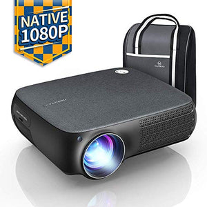 VANKYO Performance V610 Native 1080P LED Projector, Full HD Video Projector with 6000 Lux, ±40° Digital Keystone Correction, Compatible with Smartphone, TV Stick, HDMI, SD, AV, VGA, USB for PowerPoint