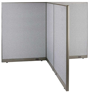 GOF Freestanding T-Shaped Office Partition - Large Fabric Room Divider Panel, 72" D x 96" W x 72" H
