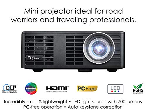 Optoma ML750 WXGA 700 Lumen 3D Ready Portable DLP LED Projector with MHL Enabled HDMI Port