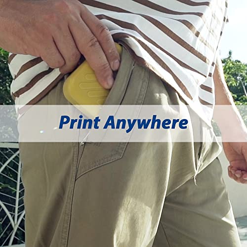 BENTSAI B10 Mini Handheld Printer Mobile Printer Code Printer Wirless WiFi Printer with iOS/Android APP (Black) for DIY Printing QR-Code Barcode Production Date Logo Batch Series Number