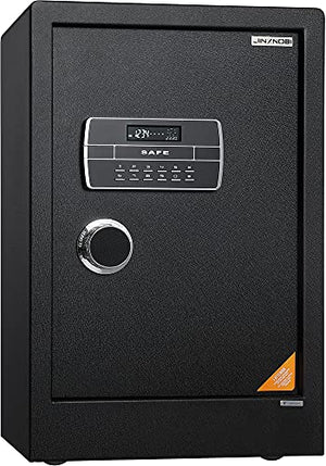 JINXNOBI Large Security Safes for Home, Luxury Digital Home Safe Box 4.2 Cubic Feet, Personal Floor Safe Vault with Dial, Keypad Security Box, Jewelry Safe, Gun Safe, File Safe