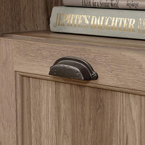 Sauder 418270 Barrister Lane L-Desk, L: 68.90" x W: 68.90" x H: 31.85", Salt Oak finish