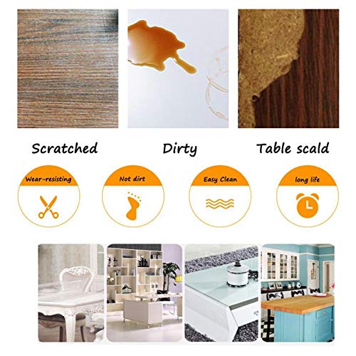 CHHD Transparent PVC Office Chair Mat for Hard Floors - Heat Resistant, Wash-Free Tablecloth - 4 Thickness Options