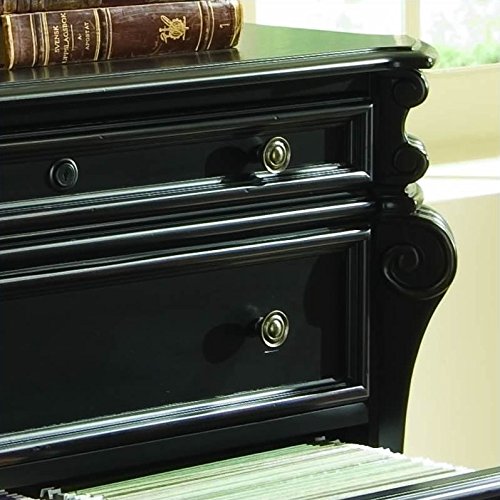 Hooker Furniture Telluride 2 Drawer Black Lateral File Cabinet