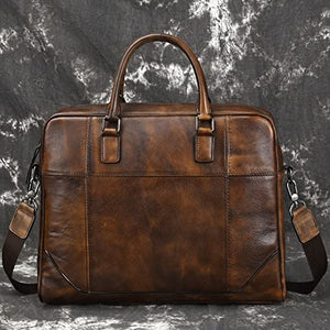 ZXYZD Postman Men's Bag Men's Handbag Briefcase Large Capacity Computer Bag Hand-Painted (Color : B, Size : 38 * 28 * 8cm)