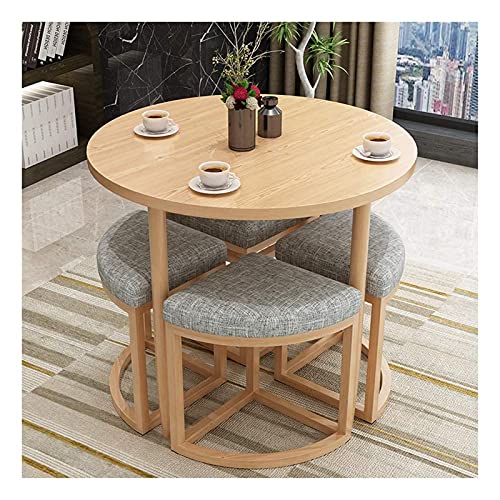 SYLTER Office Conference Table with Chair Set (Dark)