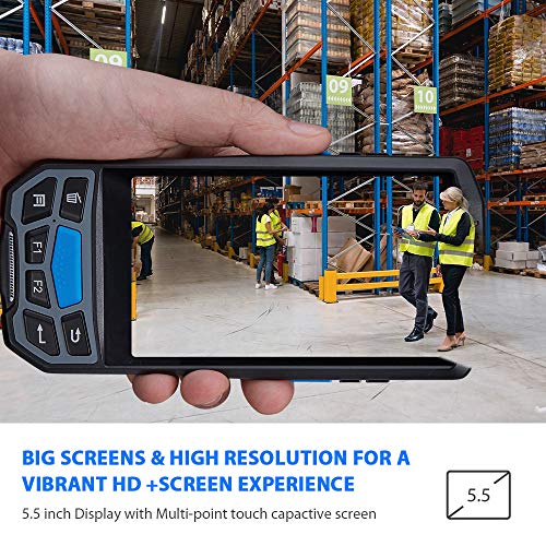 Android Barcode Scanner MUNBYN Rugged Handheld Mobile Terminal with 1D Honeywell Laser Reader, Touch Screen, Camera, Wireless 4G WiFi GPS BT for Delivery Shipping Warehouse Retail Inventory Management