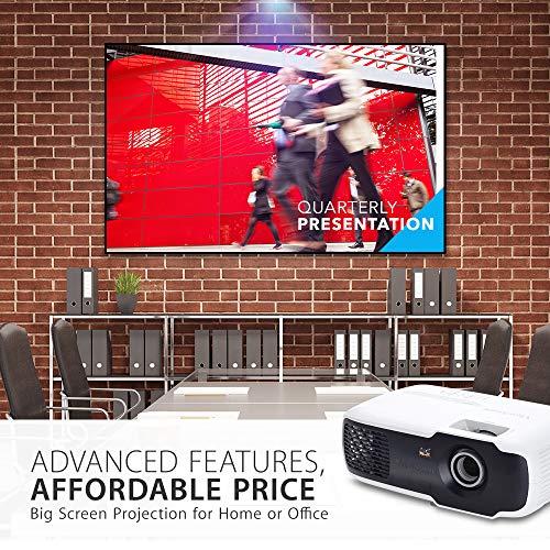ViewSonic PA502S 3500 Lumens High Brightness SVGA Projector for Home and Office with HDMI and Optical Zoom