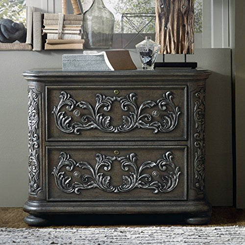 Hooker Furniture Vintage West 2 Drawer Lateral File in Dark Charcoal
