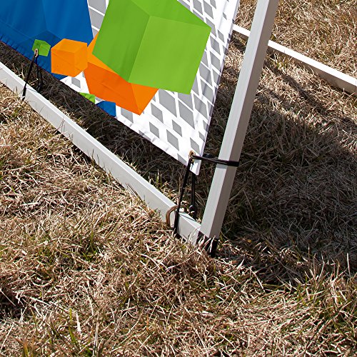 Vispronet Horizontal Banner A-Frame – 3ft x 7ft Outdoor Sideline Banner Stand – Portable and Weather-Resistant Frame Banner – Promotional and Sporting Events