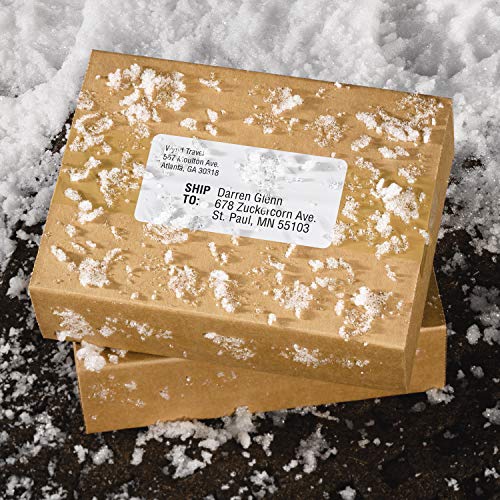 Avery WeatherProof Mailing Labels, TrueBlock Technology, Laser Printers, 2" x 4", Bulk Pack of 5,000 (95523)