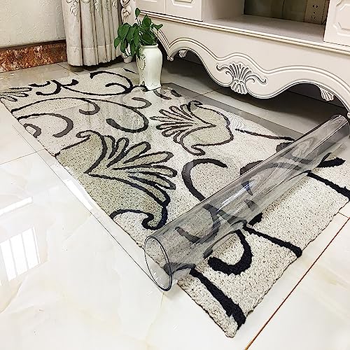Katzowen Transparent Floor Mat - Non-Slip & Waterproof, Low Pile Carpet Protector