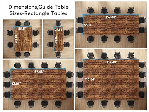 Tribesigns 19FT Conference Table for 16-22 Person, Long Business Table