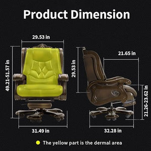 None Recliner Leather Big Manager Office Chair