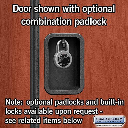 Salsbury Industries Cherry 4-Tier Extra Designer Wood Locker - 6ft H x 24in D