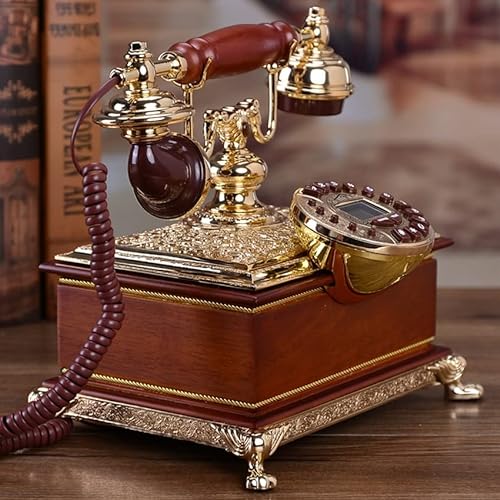 MaGiLL Vintage Landline Phone with Caller ID, 16 Ringtones, Adjustable Volume & Brightness