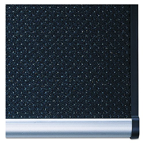 Quartet B347A Quartet Embossed Bulletin Board, Hi-Density Foam, 72x48, BLK, GY Aluminum Frame