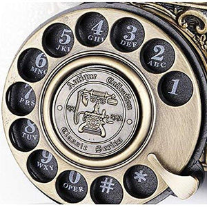 BGSFF Vintage Style Corded Telephone with Rotary Dial