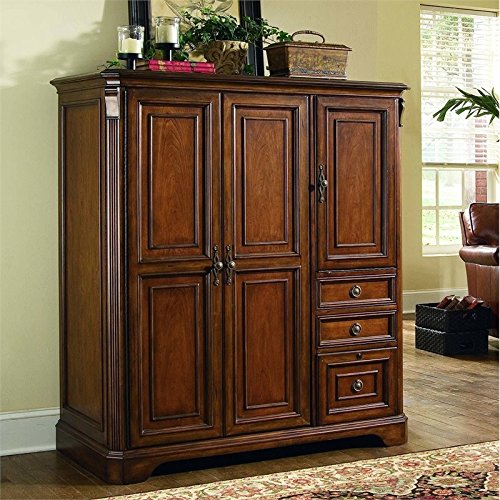 Hooker Furniture Brookhaven Computer Cabinet in Clear Cherry