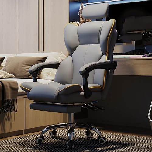 MADALIAN Ergonomic Game Office Chair with Adjustable Foot Rest