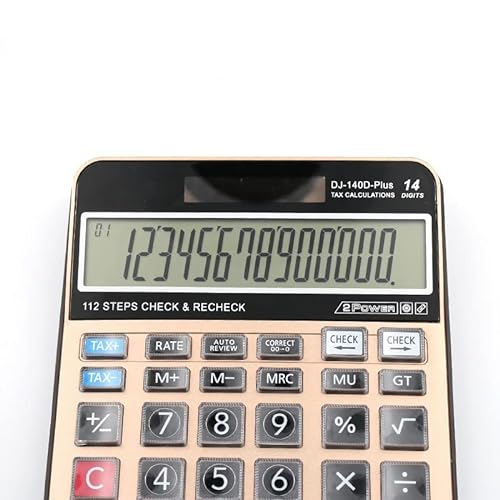 WYXBY 14 Digit Scientific Calculator Solar Battery Dual Energy General Purpose Calculators
