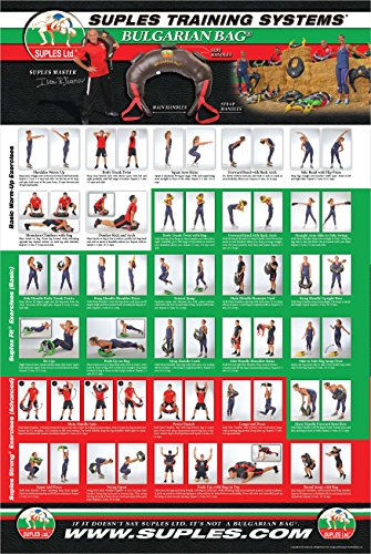 Suples Bulgarian Bag - Strong Model (S-M 17-26 lbs, gen leather) The Original Bulgarian Bag Creator (Fitness, Crossfit, Wrestling, Judo, Grappling, Functional Training, MMA, Sandbag, Cardio, Strength)