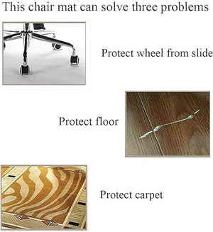 PHONME Clear Heavy Duty Chair Mat for Hard Floors, Large Anti-Slip Protector (140 * 200cm)