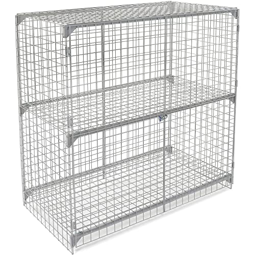 Global Industrial Wire Mesh Security Cage 72x36x72