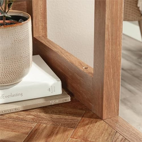 Pemberly Row Contemporary Engineered Wood Hutch in Sindoori Mango/Brown