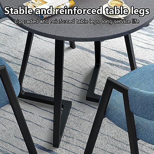 HSHBDDM Reception Room Club Table Set with 4 Chairs