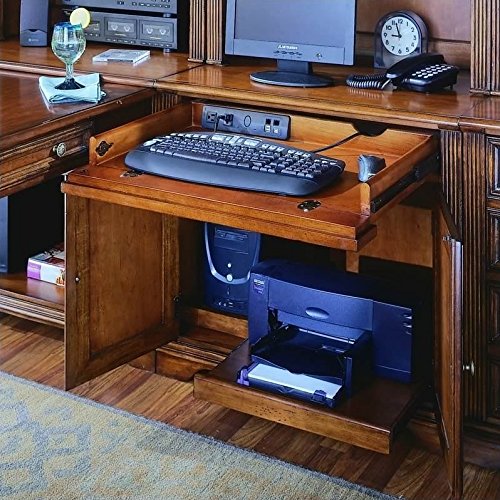 Hooker Furniture Brookhaven 32" Computer Desk in Clear Cherry