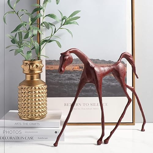 BinOxy Retro Chinese Abstract Horse Desktop Decoration
