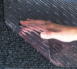American Floor Mats Clear Vinyl Runner Mats for Carpeted Floors 60ft x 36in