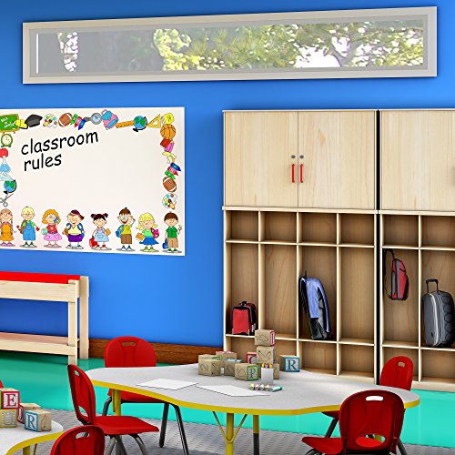 Sprogs Wooden Five-Section Locker Unit without Seat - Unassembled, SPG-4155
