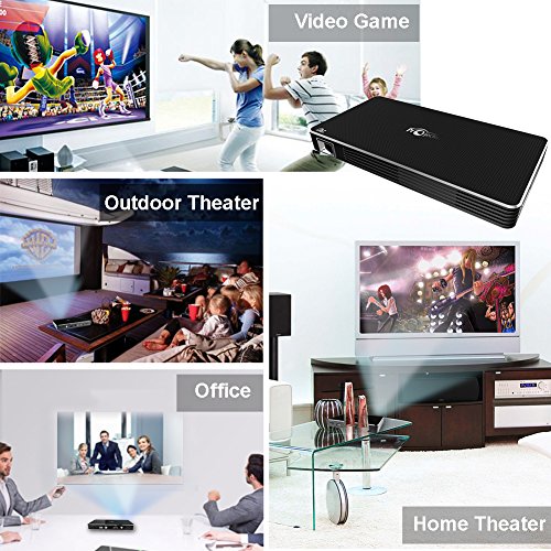 ELP WiFi Wireless Mini Video Projectors for Indoor Outdoor Movie Night Home Theater