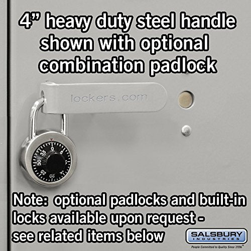 Salsbury Industries Heavy Duty Assembled Storage Cabinet, 78-Inch High by 24-Inch Deep, Gray