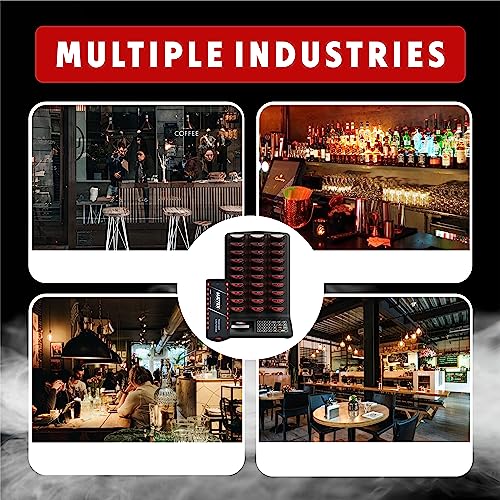 PagerTec Wireless Matrix AIO Guest Paging System | 60 Pagers - Complete Set | Rechargeable & Waterproof