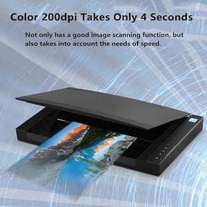 KEULEN Flatbed Scanner A3 Photo Scanner 2400x2400 Resolution Color 200dpi Scan 12"x 17" in 4 Sec Software for Image Processing and OCR Text Recognition Windows Mac Driver Available